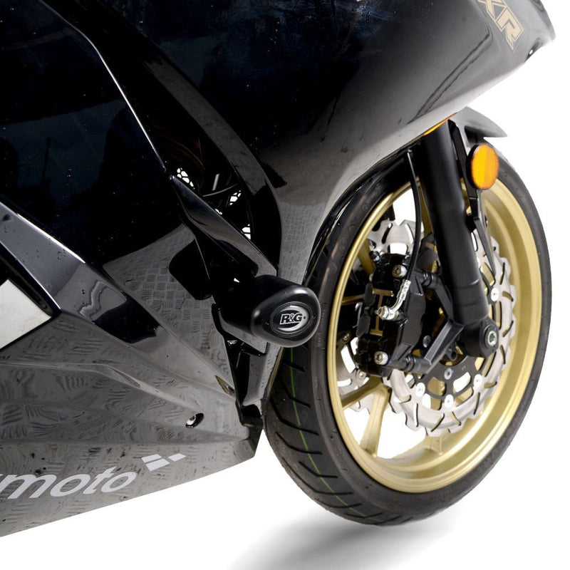 Load image into Gallery viewer, R&amp;G Racing Black Aero Style Crash Protection Bobbins For 2021-2024 Lexmoto LXR 125
