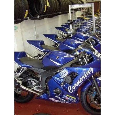 Load image into Gallery viewer, R&amp;G Racing Black Classic Style Crash Protectors For 2003-2005 Yamaha YZF R6

