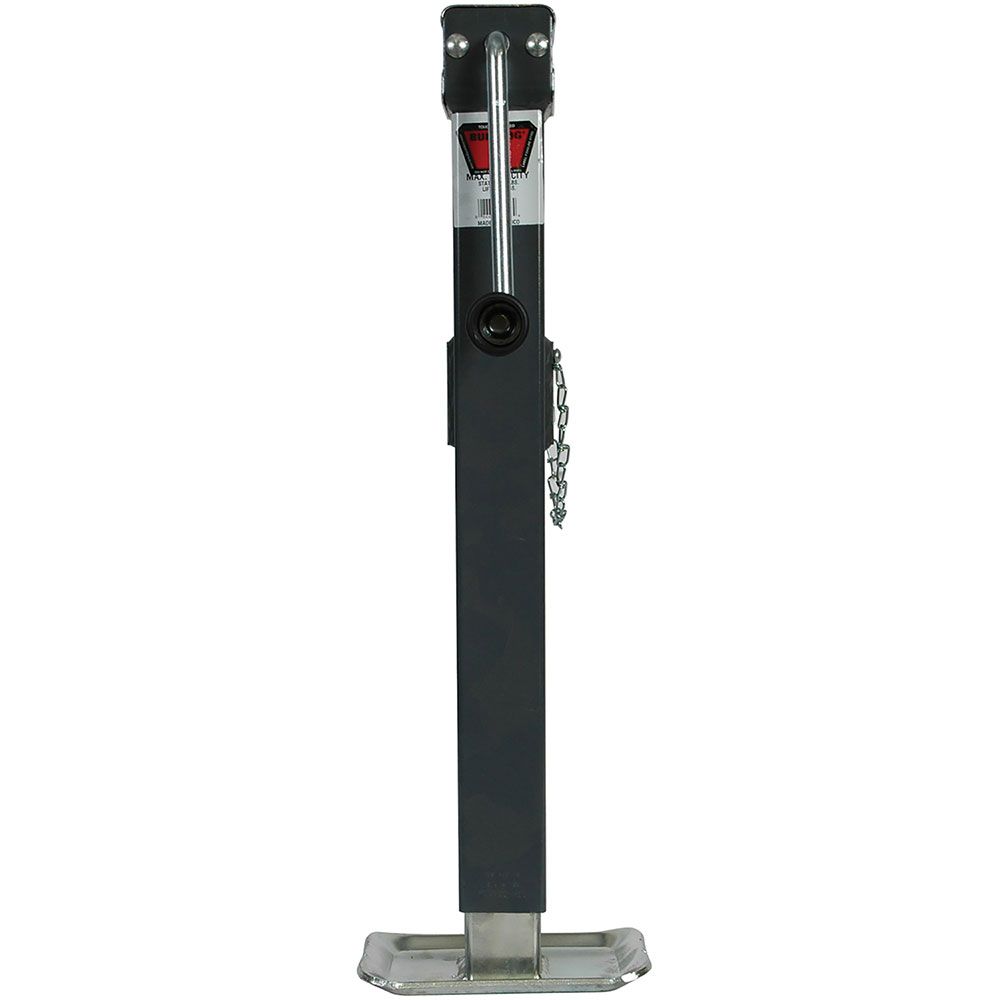 Square Trailer Jack, Side Mount, 5,000 lbs. Support Capacity, Sidewind, Weld-On, 15 Inch Travel