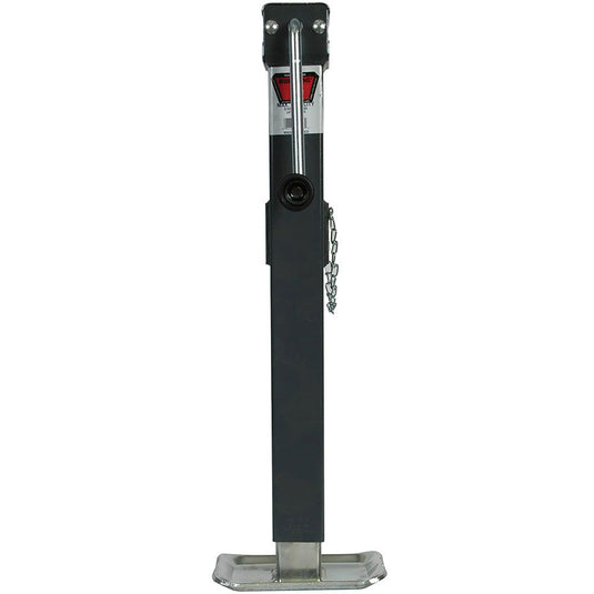 Square Trailer Jack, Side Mount, 5,000 lbs. Support Capacity, Sidewind, Weld-On, 15 Inch Travel