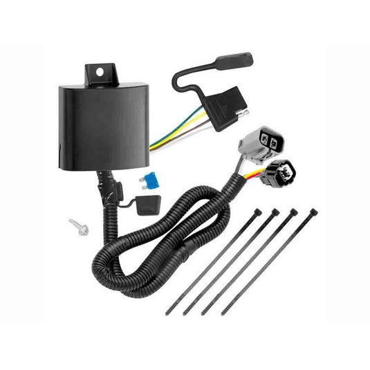 Rigid Hitch (R3-0394) Class III 2 Inch Receiver Trailer Hitch Bundle - Includes Ball Mount and Custom Wiring Harness fits 2011-2013 Kia Sorento, EX V6 with Factory Tow Package