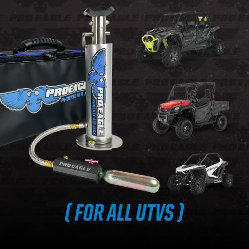 Load image into Gallery viewer, Pro Eagle Phoenix CO2 Silver Off Road/UTV/Xtreme Vehicles Air Jack AJX1SIL

