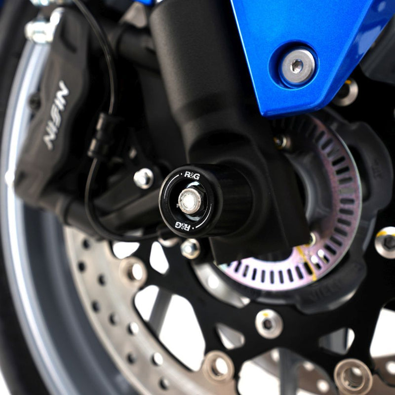 Load image into Gallery viewer, R&amp;G Racing Black Fork Protectors For 2024-2024 Suzuki GSX-8R

