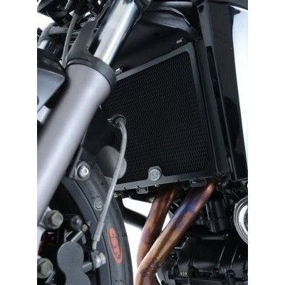 Load image into Gallery viewer, R&amp;G Racing Black Aluminum Radiator Guard For 2013-2017 CFMoto 650i
