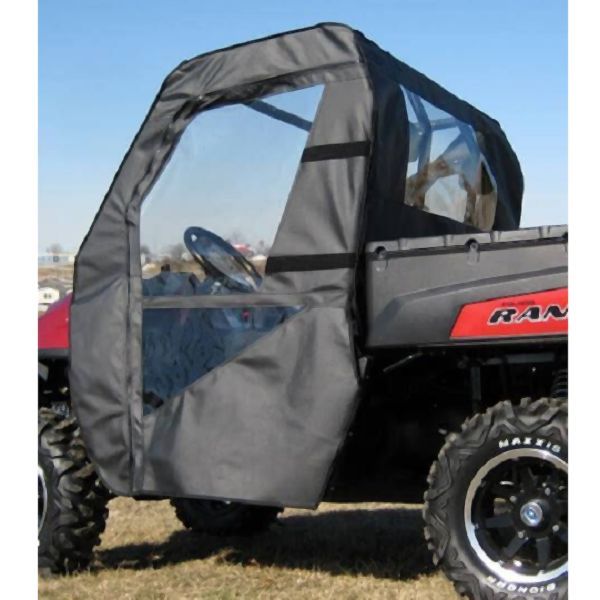 Load image into Gallery viewer, Falcon Ridge Black Canvas Soft Roll-Away Doors And Cold Rated Rear Window With Zipper For Polaris Ranger 2009-2014, 2016-2022
