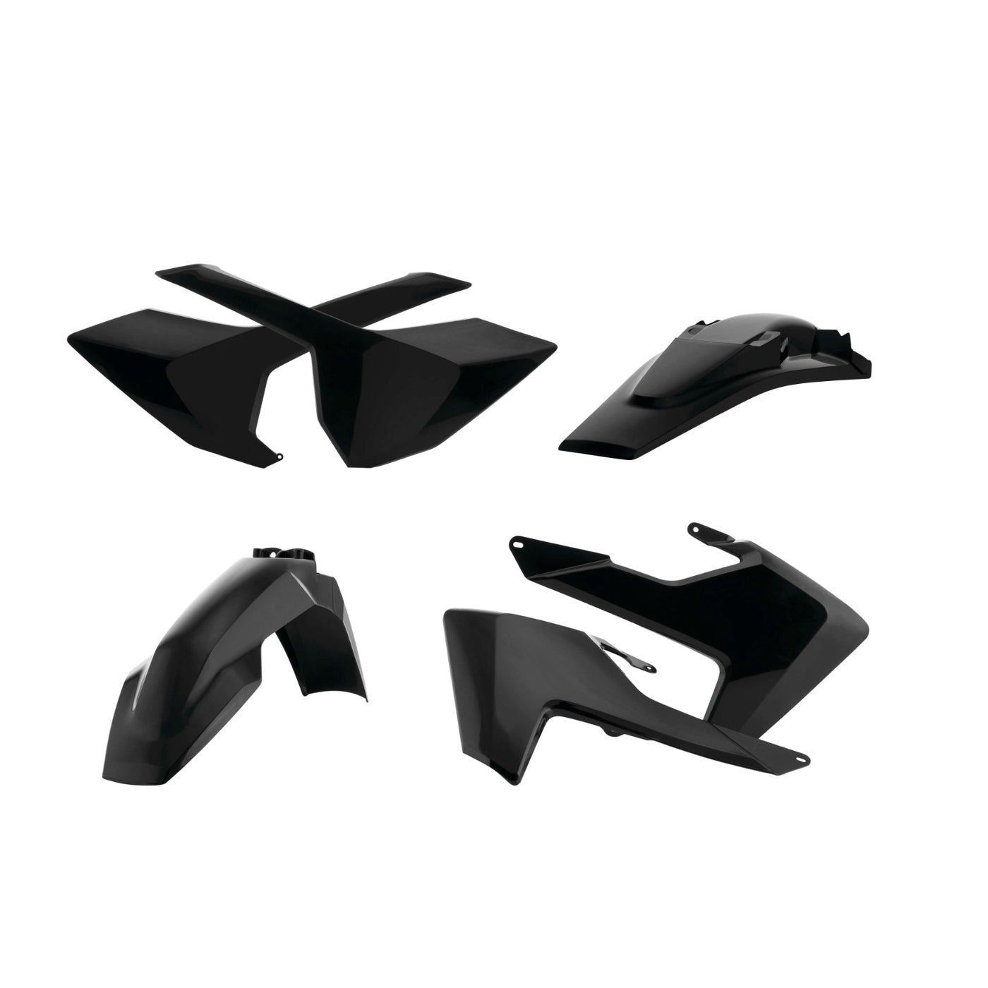 Acerbis Black Standard Plastic Kit for Husqvarna - 2634020001