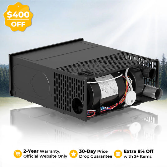 Fogatti InstaHeat 30K BTU RV Furnace, Ducted Propane Heater with Smart Remote Control,12V DCNo Door