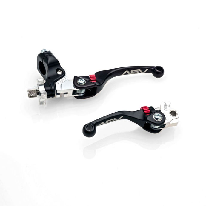 ASV Black F4 Offroad Model Clutch + Brake Lever Pair Pack BCF41506SH-K