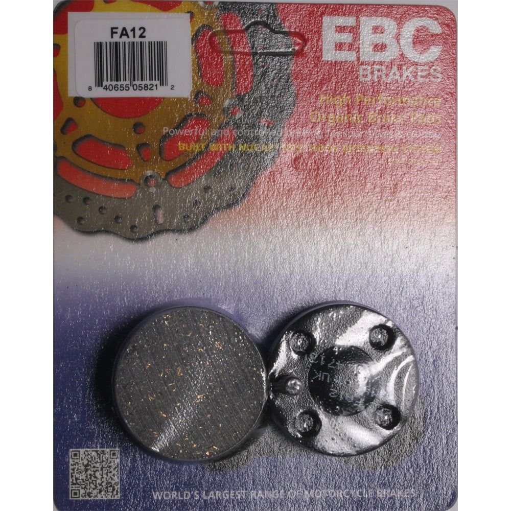 EBC 1 Pair Premium SFA Organic OE Replacement Brake Pads MPN FA12
