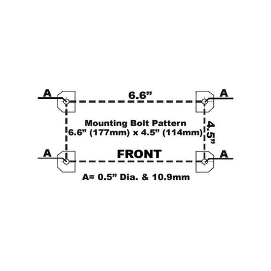 Keeper (KW75122RM) KW7.5RM Rapid Mount Wire Rope Winch, 7,500 lbs. Single Line Pull Capacity