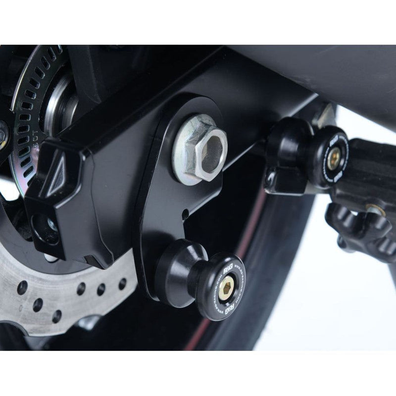 Load image into Gallery viewer, R&amp;G Racing Black Cotton Reels Offset For 2017-2024 Suzuki GSXS750 CR0062BK
