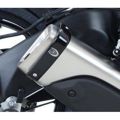 Load image into Gallery viewer, R&amp;G Racing Black Exhaust Protector For 2021-2024 Aprilia RSV4 1100 Factory

