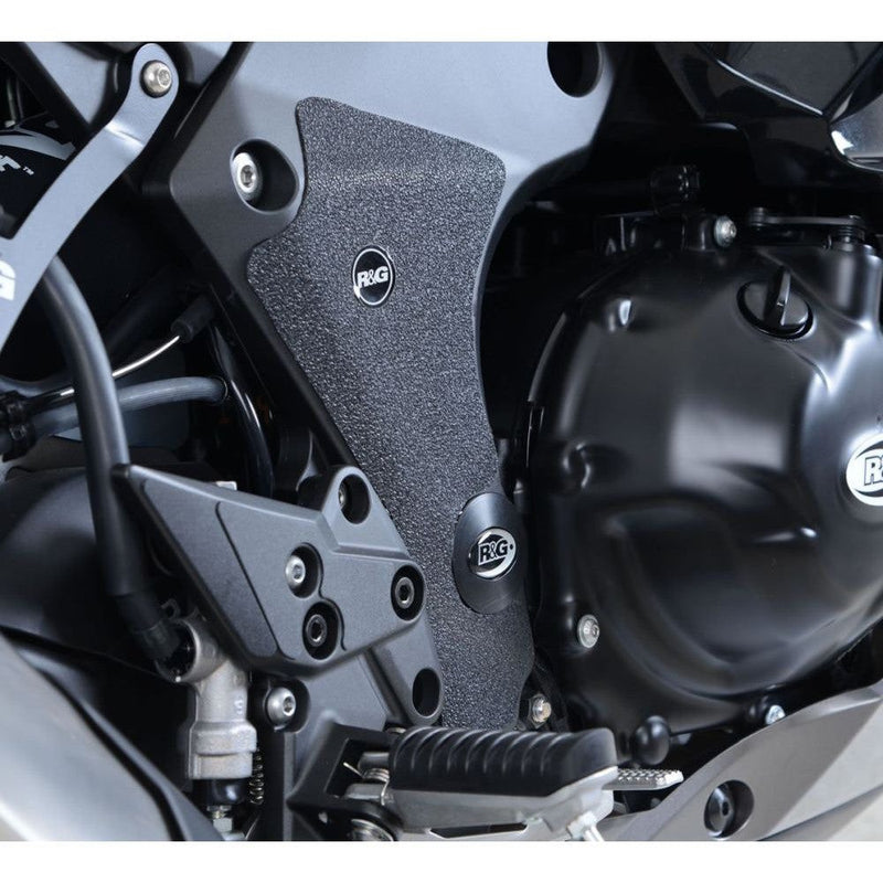 Load image into Gallery viewer, R&amp;G Racing Black Boot Guard Kit For 2020-2024 Kawasaki Ninja 1000SX ZX1000
