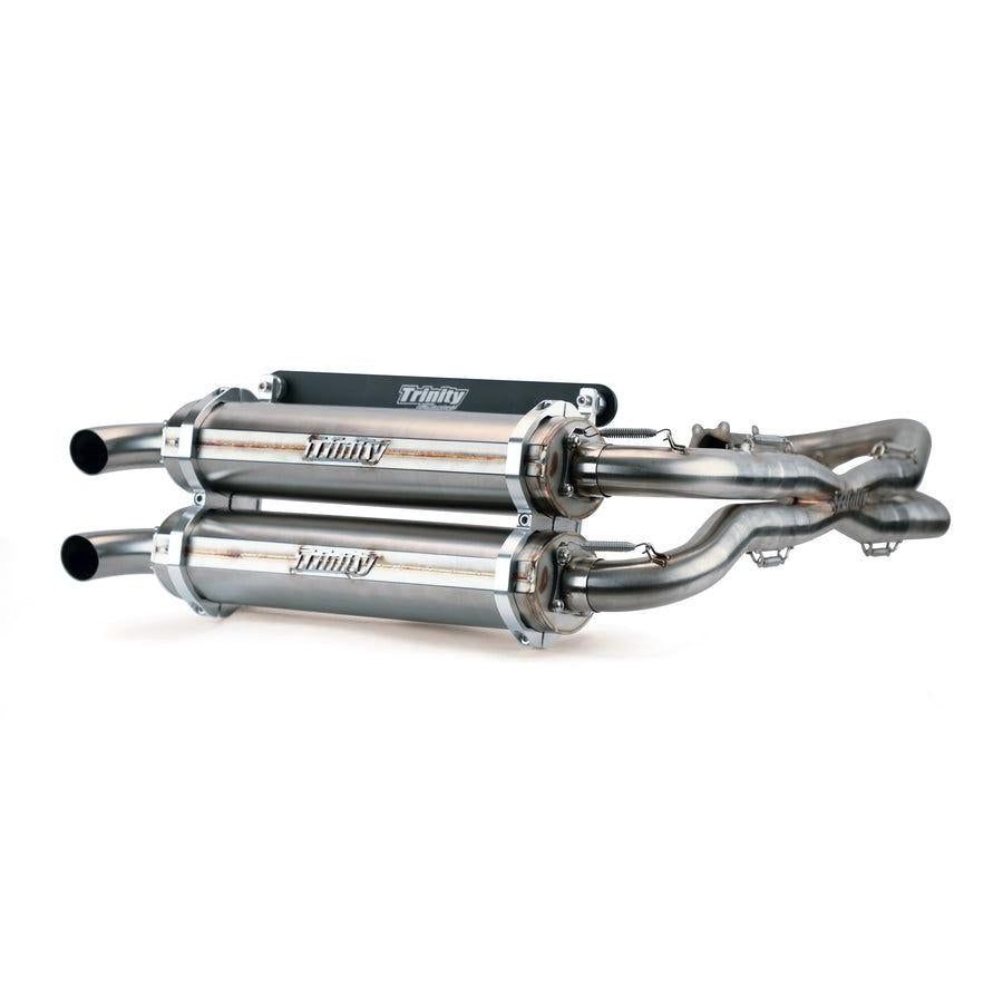 Trinity Racing Stage 5 Dual Full System Exhaust Stainless Steel Muffler