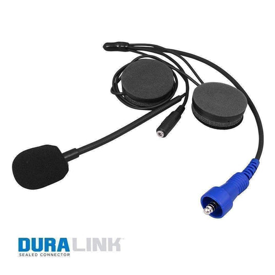 Rugged Radios OFFROAD Wired Helmet Kit with Alpha Audio Speakers Mic & 3.5mm Earbud Jack HK-OFSP-3.5-AA