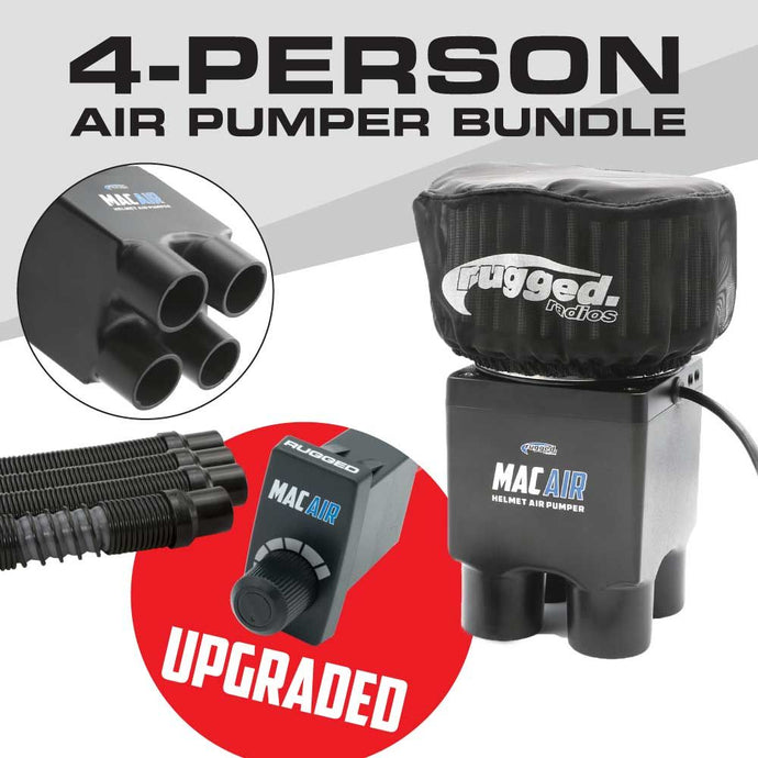Rugged Radios MAC Air 4-Person Helmet Air Pumper (Bundle) MAC-4P-KIT