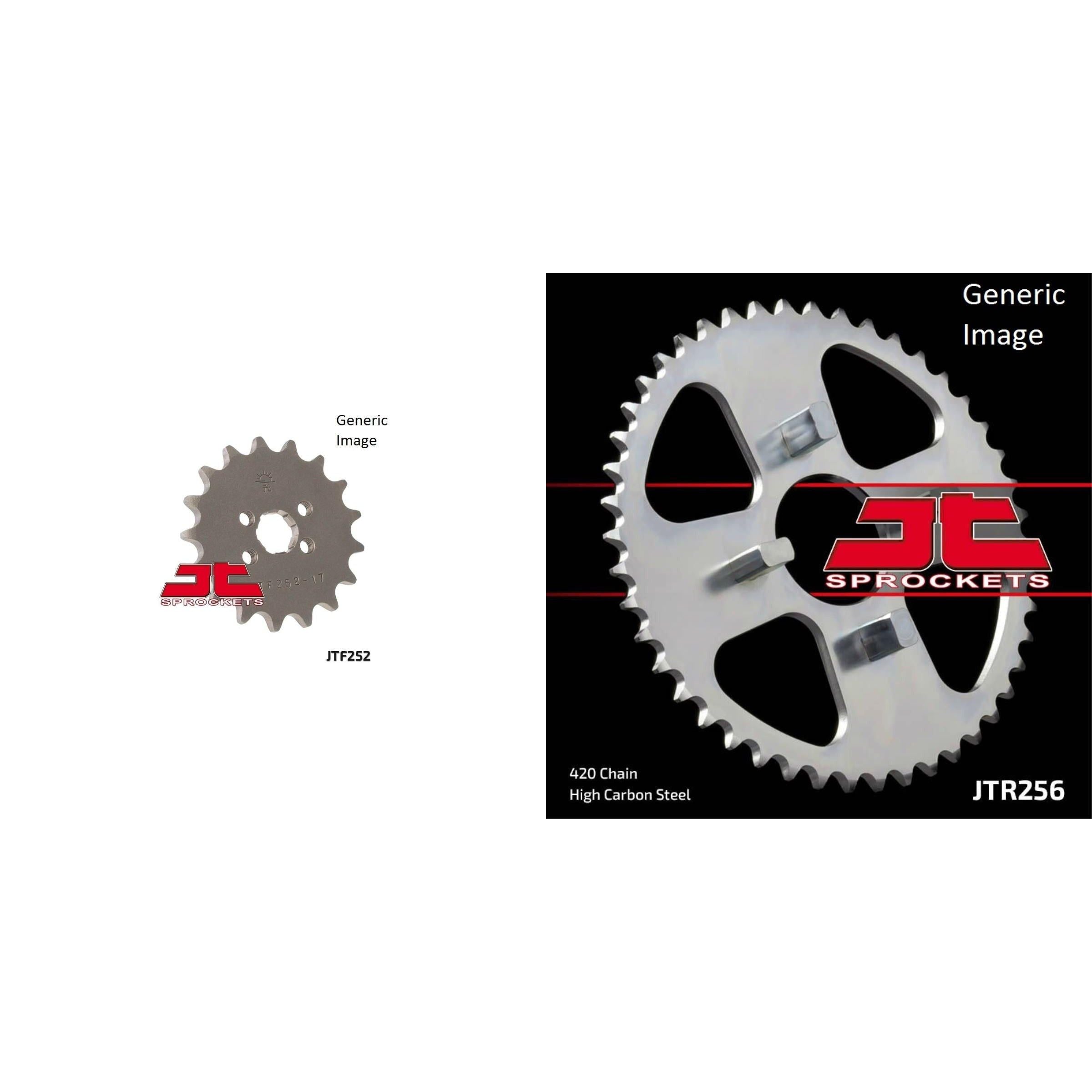 JT SPROCKETS Front and Rear Steel Sprocket Kit for OffRoad HONDA XR80 1979-1984