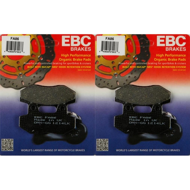 Load image into Gallery viewer, EBC Brake Pad Front Kit FA86 for Hyosung MS3-125 2006-2007
