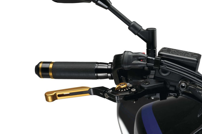 Load image into Gallery viewer, Puig 3.0 Brake Lever Extendable Foldable Black/Gold - 14ONO
