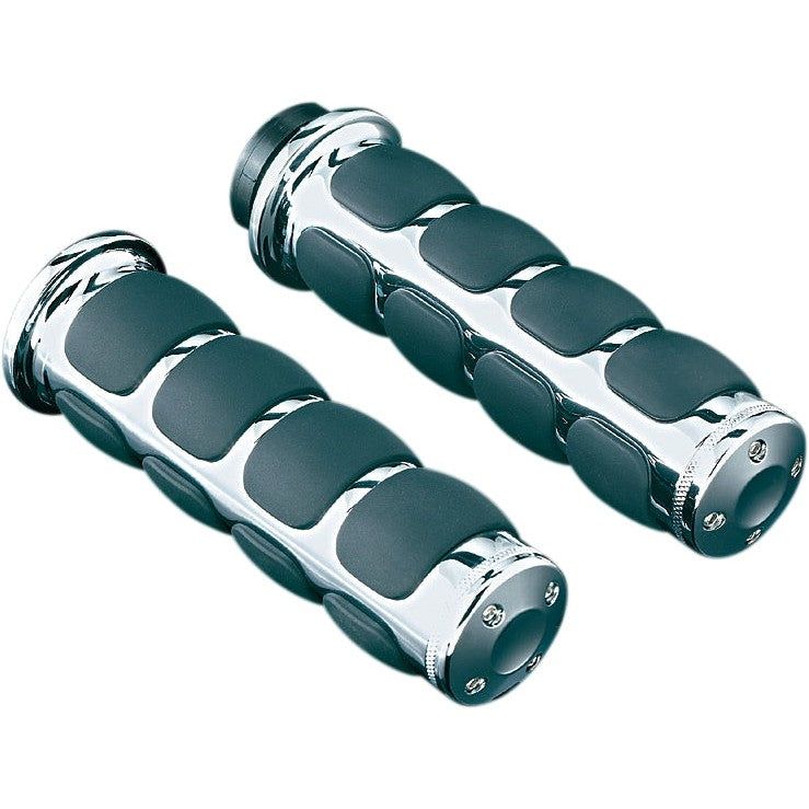 New Yamaha XV1700PC Road Star Warrior 02-09ISO Grips w/Accent Rings by Kuryakyn