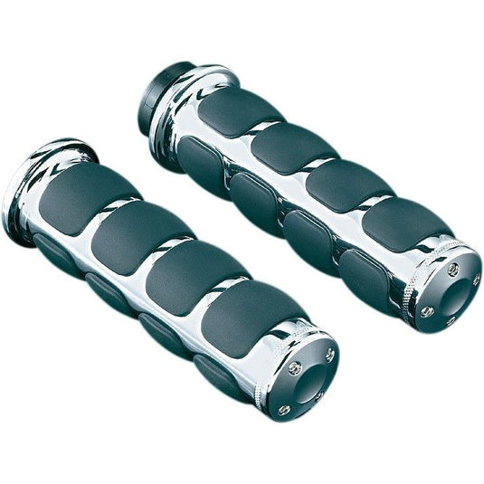 New Yamaha XV1700PC Road Star Warrior 02-09ISO Grips w/Accent Rings by Kuryakyn