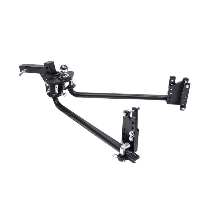 Blue Ox 2-Point Weight Distribution Hitch for Underslung Couplers  6 Hole Shank, 800 lbs. Tongue Weight, 8,000 lbs. Towing Capacity, fits 2 Receiver