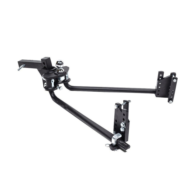 Load image into Gallery viewer, Blue Ox 2-Point Weight Distribution Hitch for Underslung Couplers  6 Hole Shank, 800 lbs. Tongue Weight, 8,000 lbs. Towing Capacity, fits 2 Receiver
