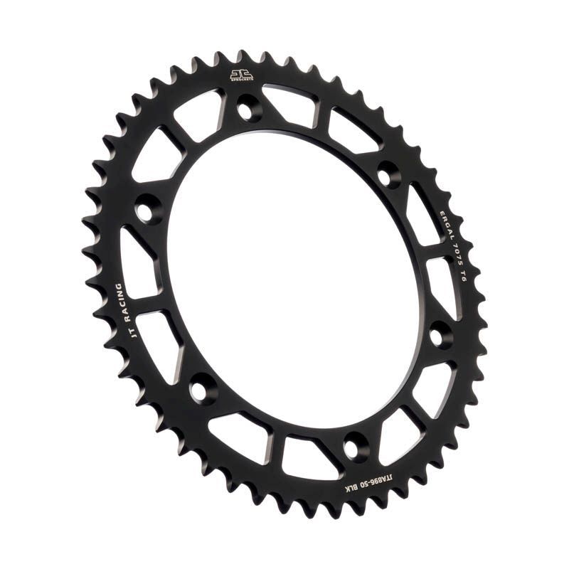 Load image into Gallery viewer, JT Sprockets Rear Racelite Aluminum Race Sprocket Black 50 Tooth 50T 520 Chain
