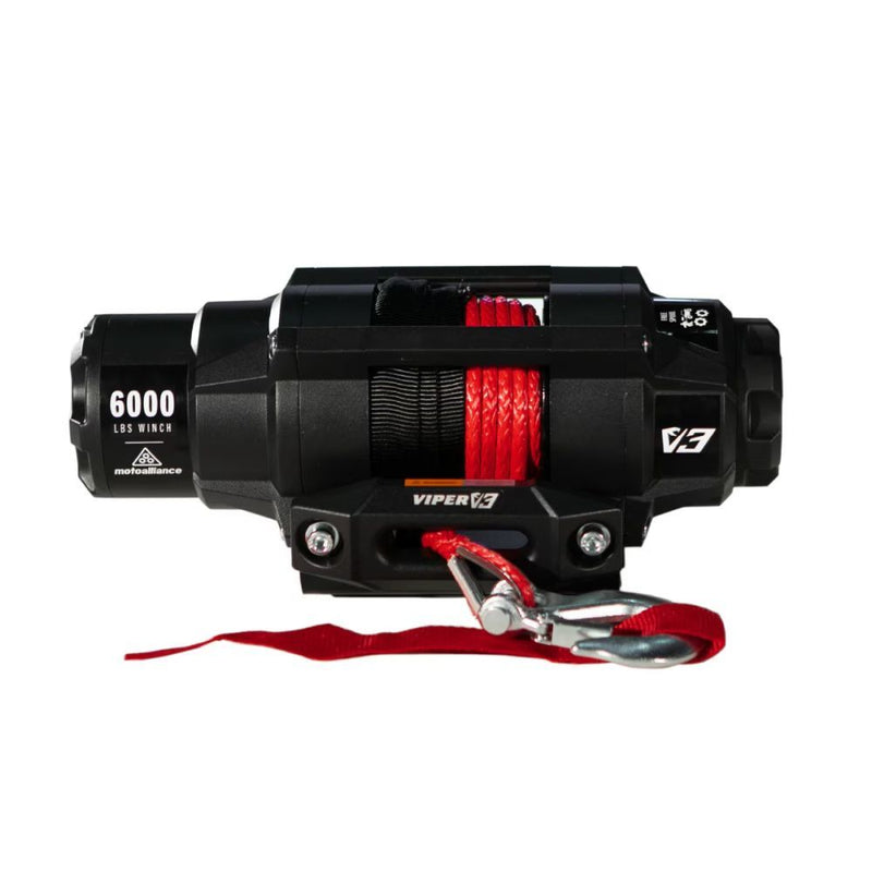 Load image into Gallery viewer, Viper 6000lbs V3 Winch Red Rope With Mount For Polaris Sportsman X2 800 Touring 2008
