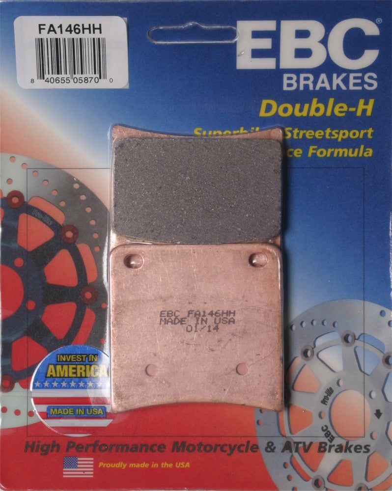 Load image into Gallery viewer, EBC 1 Pair Sintered HH Race Formula Brake Pads MPN FA146HH
