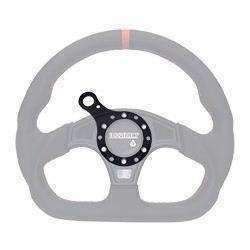 Rugged Radios Hole Mount Steering Wheel Push to Talk Cable (PTT) with Coil Cord for Intercoms PTT-HM-CCXL