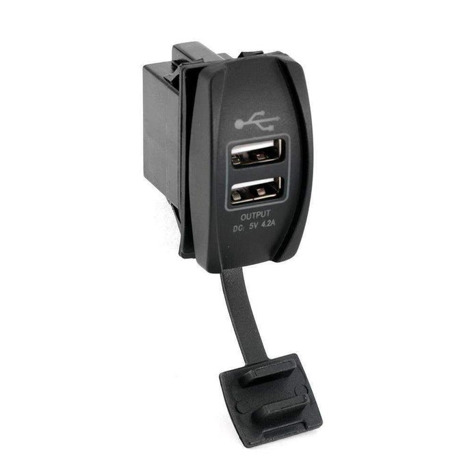 Rugged Radios USB Rocker Switch Hub with 4.2 Amp Outlet SW-RS-USB