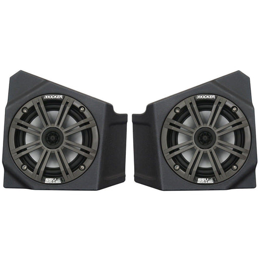 SSV Works 10" Kick Subwoofer Box W/ Front 6.5" Kick Speaker Pods For Kawasaki KRF1000 20-22