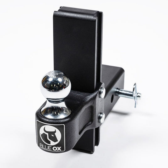 Blue Ox Adjustable Ball Mount fits 2 1/2 Inch Receiver Hitch, 7 Inch Drop/Rise, 12,000 lb Capacity