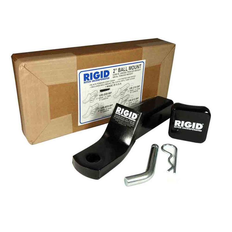Load image into Gallery viewer, Rigid Hitch Ball Mount Assembly for 2&quot; Receivers - 2&quot; Drop - 3/4&quot; Rise - 8&quot; Length - Made in USA
