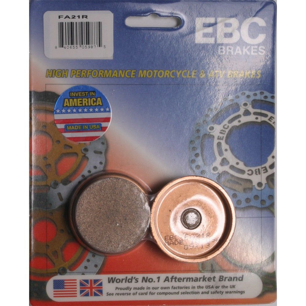 EBC 1 Pair Sintered R Series Heavy-Duty Brake Pads MPN FA21R