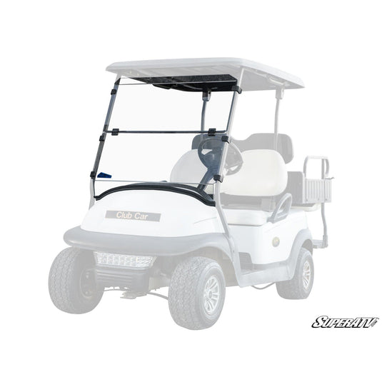 SuperATV Corsa Blue Club Car Precedent Scratch-Resistant Flip Down Windshield FDWS-CC-PRE-70