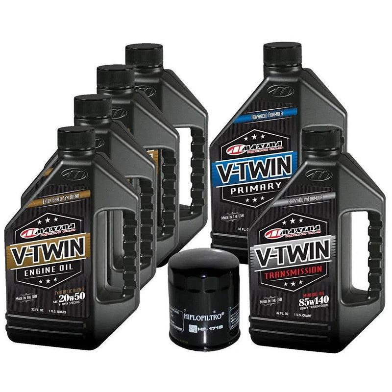 Load image into Gallery viewer, Complete Engine Oil Change Kit V-Twin Synthetic Blend HD Twin Cam, 6 quart 171B
