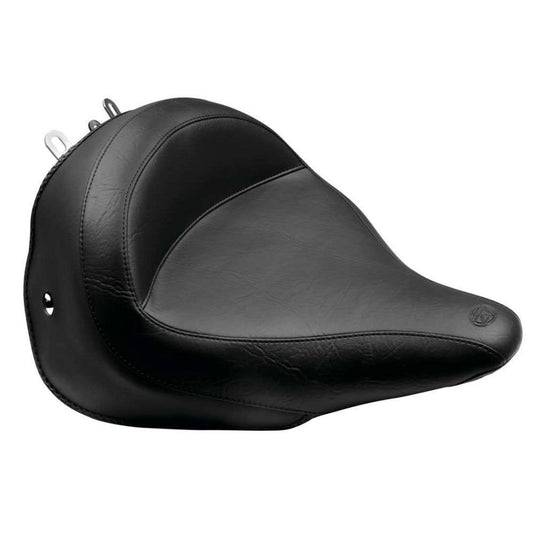 Mustang Vintage Wide Solo Plain Seat Black For Harley-Davidson Softail Deluxe 2016-2017 76232