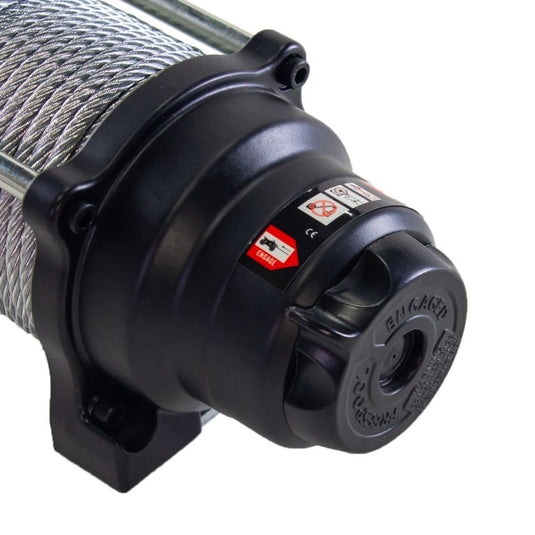 Viper Midnight UTV Winch Kit 3000 lb With 50 Feet Steel Cable With Mount