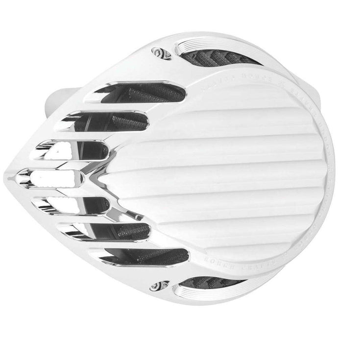 Rough Crafts Finned Air Cleaner Chrome RC-600-006