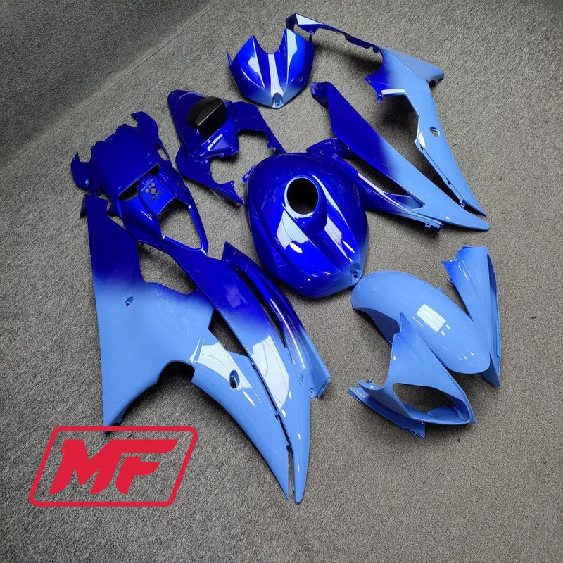 Load image into Gallery viewer, Monster Fairings Full Kit Yamaha YZF R6 08-16 Gloss Blue Gradient + Windshield + Gas Tank Cover
