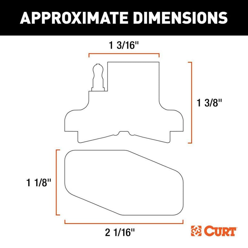Load image into Gallery viewer, 4-Way Flat Magnetic Trailer Harness Connector Adapter
