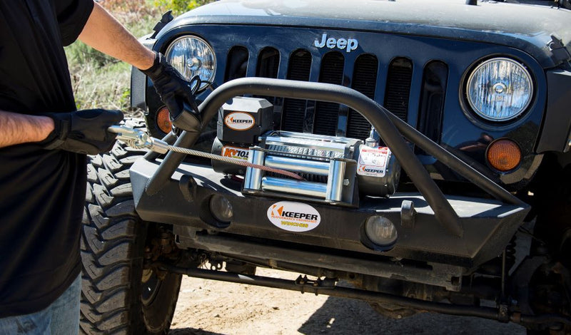 Load image into Gallery viewer, Keeper (KV10022) 10,000 lbs. Capacity Single Line Pull 12V DC Electric Winch
