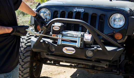 Keeper (KV10022) 10,000 lbs. Capacity Single Line Pull 12V DC Electric Winch