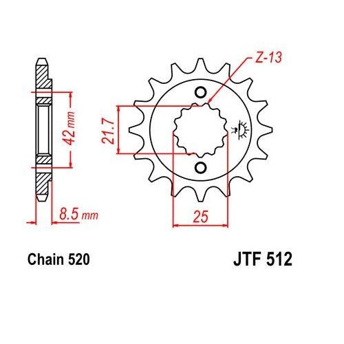 Steel Front Sprocket 14T fits Street SUZUKI GSX600F Katana 1998-2006