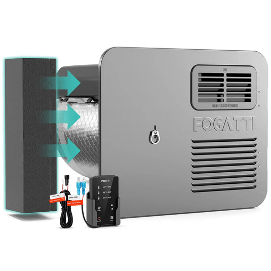 6 Gallon RV Hot Water Heater, Propane/Electric Heating, Bulit-in Lifetime Anode Rod-HybridShower 6 Ultra15''x18''-Rectangular door with filler block
