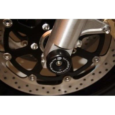 Load image into Gallery viewer, R&amp;G Racing Black Fork Protectors For 2001?2008 Kawasaki ER-5 FP0077BK
