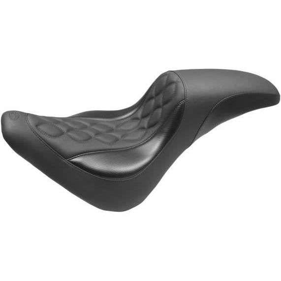 Load image into Gallery viewer, Mustang Tripper Fastback Seat Standard Black For Harley-Davidson Softail Slim 2018-2021 75065
