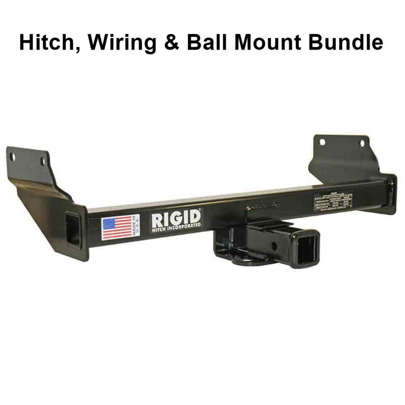 Load image into Gallery viewer, Rigid Hitch (R3-0129) Class III 2 Inch Receiver Trailer Hitch Bundle - Includes Ball Mount and Custom Wiring Harness fits 2014-21 Jeep Grand Cherokee (Except EcoDiesel) &amp; 2022 Jeep Grand Cherokee WK
